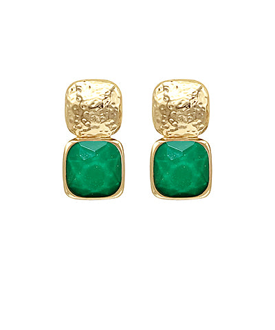 Summer Glimmer Earrings- Green