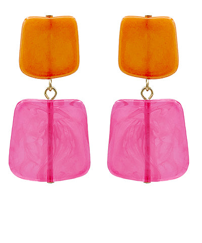 Pumpkin Pink Earrings