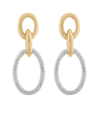 Golden Shimmer Dangle Earrings