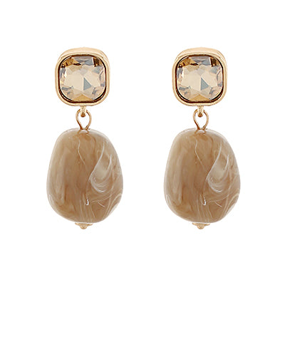 Marble Glow Earrings
