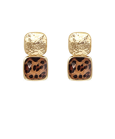 Into The Wild Leopard Earrings