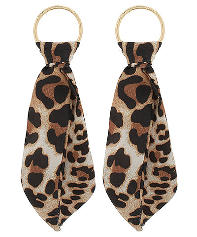 Leopard Haven Scarf Earrings