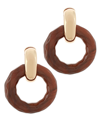 Angelica Brown Hoops