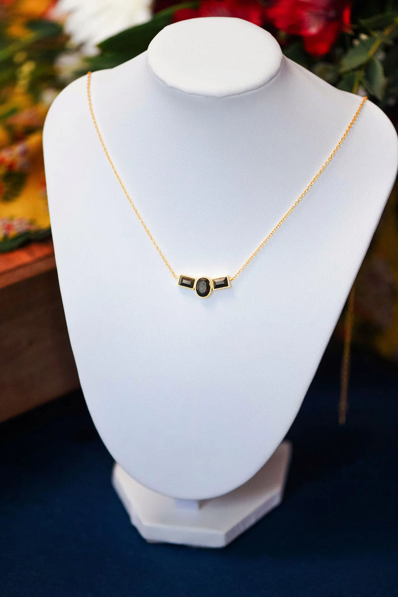 Tatum James- Caroline Necklace- Pyrite