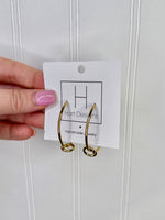 Hart Designs- Twist of Gold Hoops