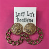 Lioness Door Knocker Earrings