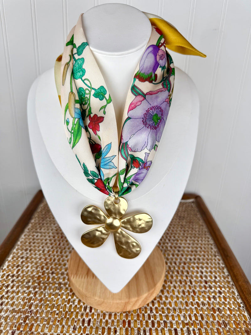 Hart Designs- Graceful Garden Scarf Necklace