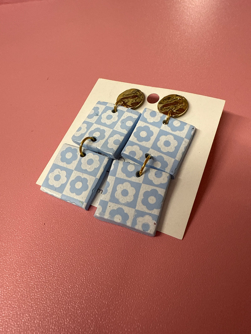 Hart Designs- Fields of Blue Earrings