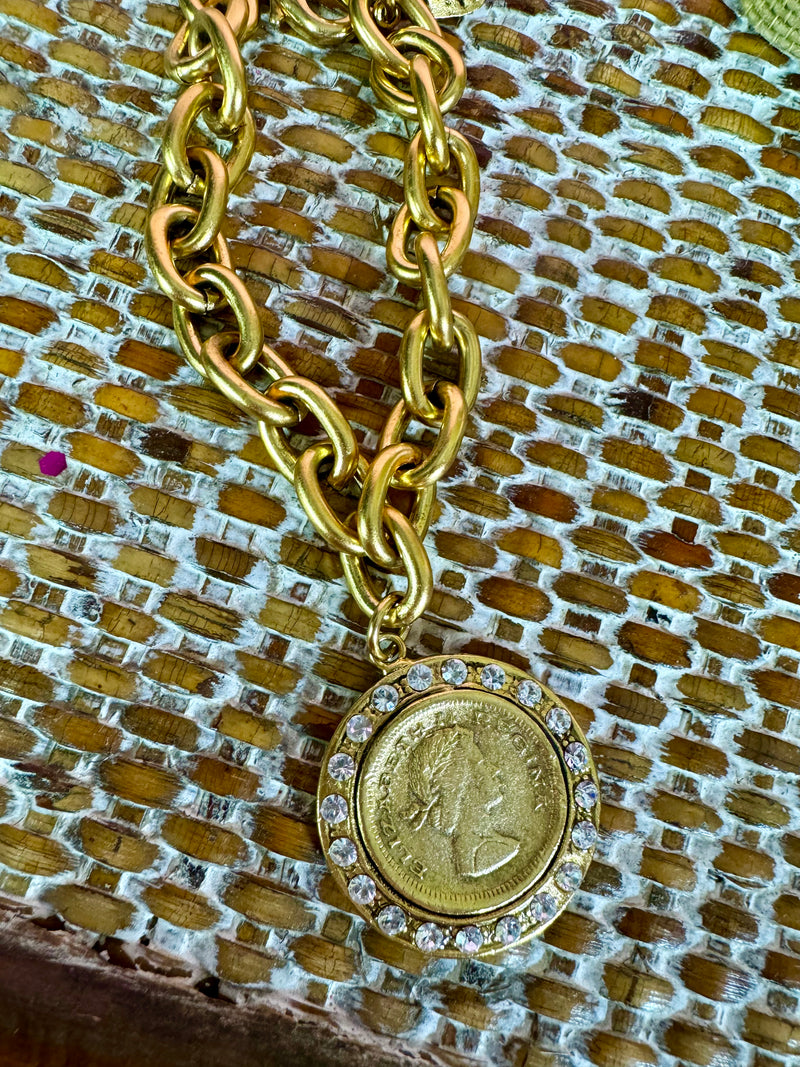 Yochi- Allana Coin Bracelet