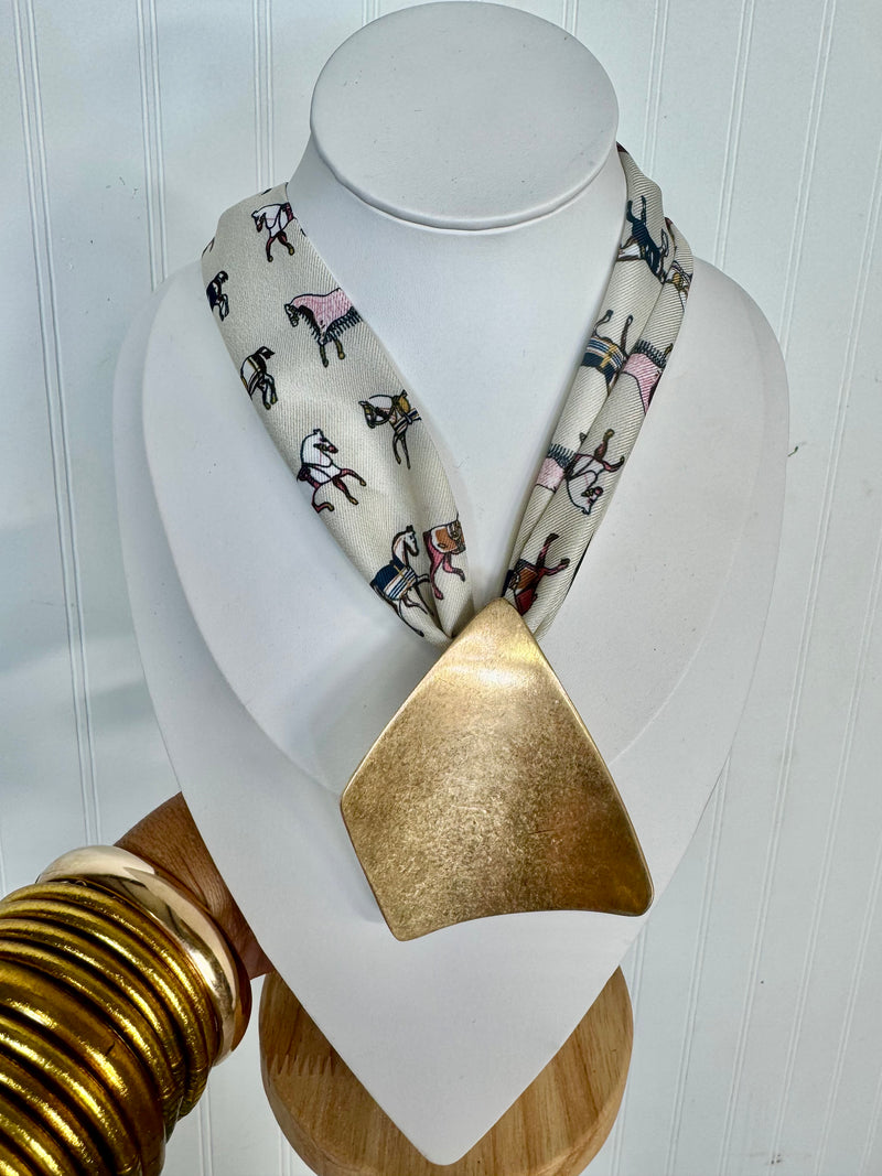 DBL - Finish Line Scarf Necklace