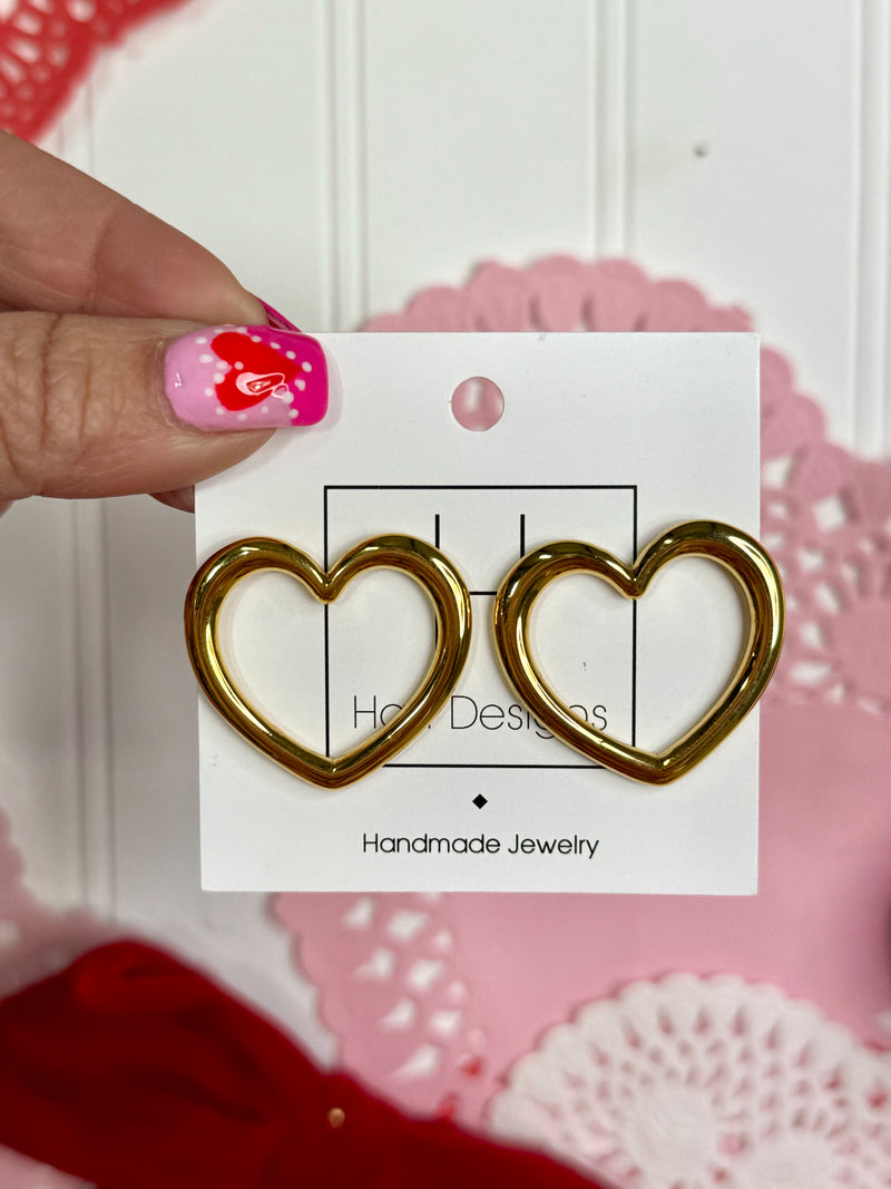 Hart Designs- Heart Like Gold Earrings