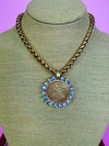 Yochi- Heavenly Bling Coin Necklace