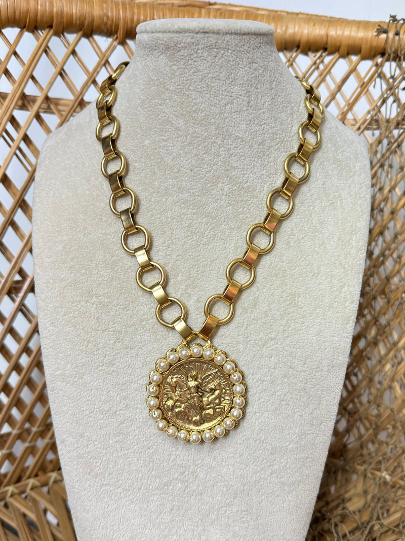 Yochi- Heavenly Host Coin Necklace