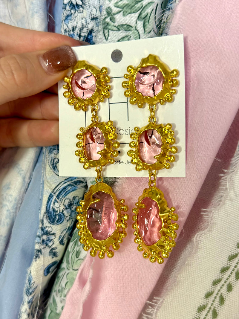 Hart Designs- Pretty In Pink Earrings