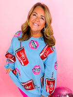 Queen of Sparkles- Lips & Coke Sweatshirt