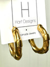 Hart Designs- Golden Sun Hoops