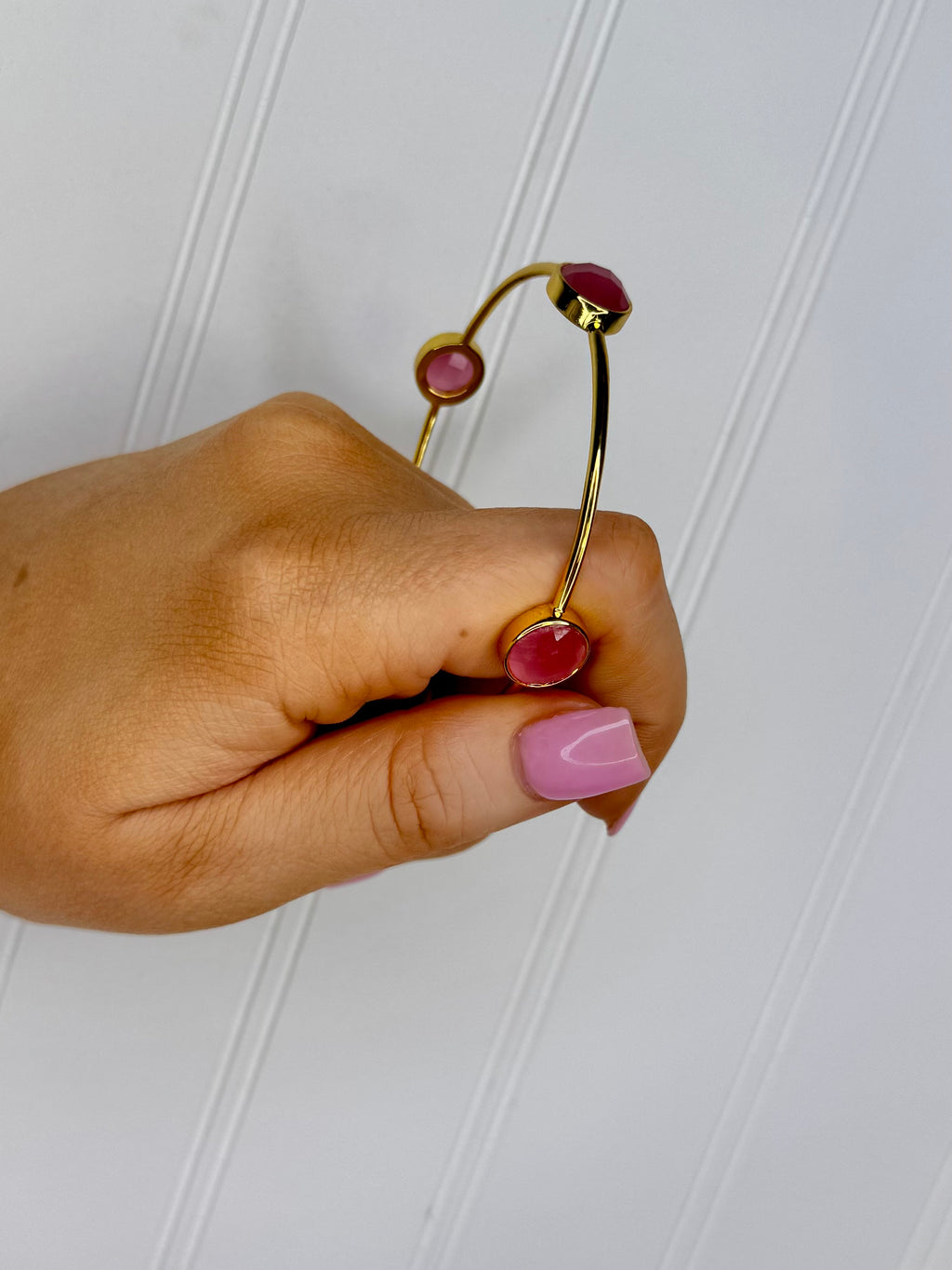 Hot In Fuchsia Bangle Bracelet