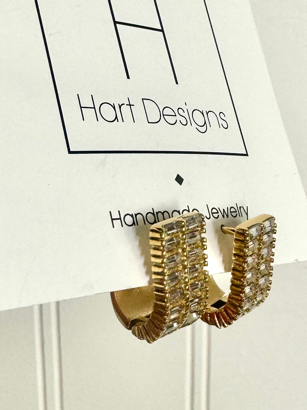 Hart Designs- Cart Queen Huggie Earrings