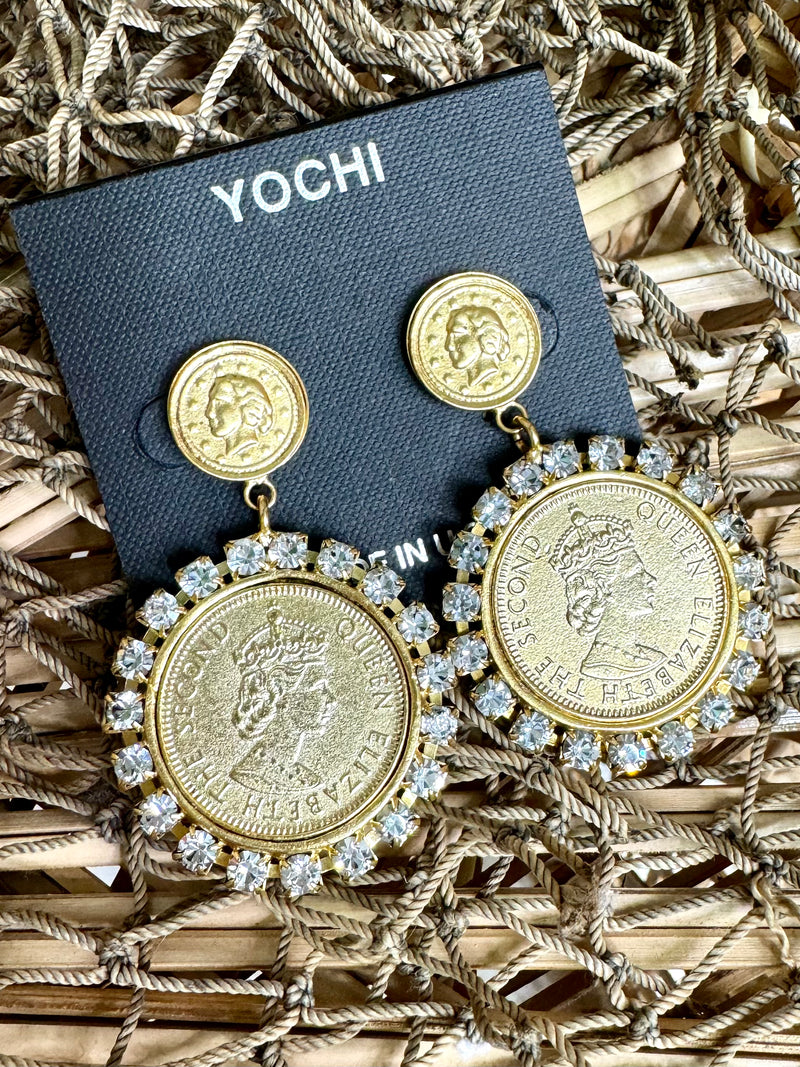 Yochi- New York Queen Earrings