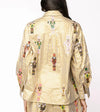 QOS- Gold Nutcracker Button Up