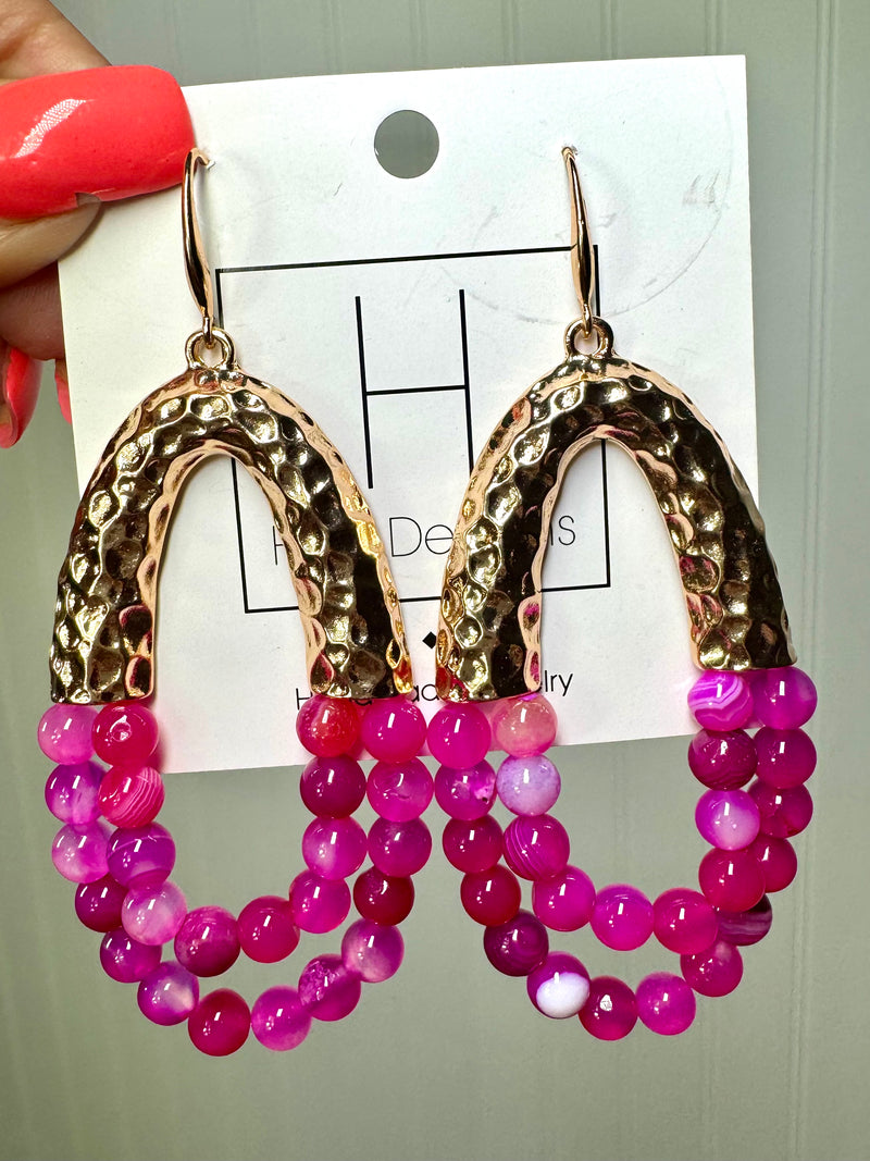 Hart Designs- Pink Paradise Earrings