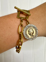 Yochi- Ashlyn Coin Bracelet