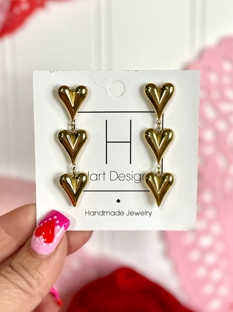 Hart Designs- Oh My Heart Earrings