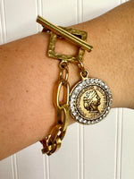 Yochi- Ashlyn Coin Bracelet