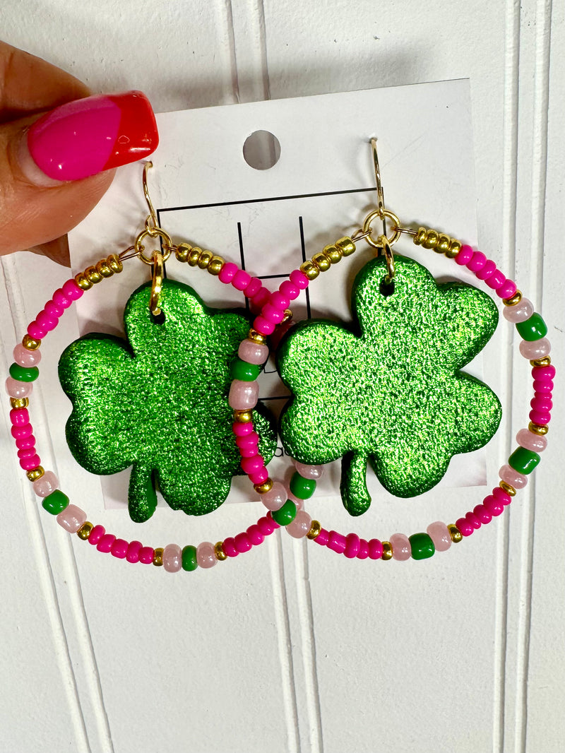 Hart Designs- Shamrock Shimmer Earrings