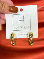 Hart Designs- Caramel Frappe Small Hoops