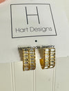 Hart Designs- Cart Queen Huggie Earrings