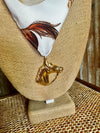 Horses And Hooves Scarf Necklace