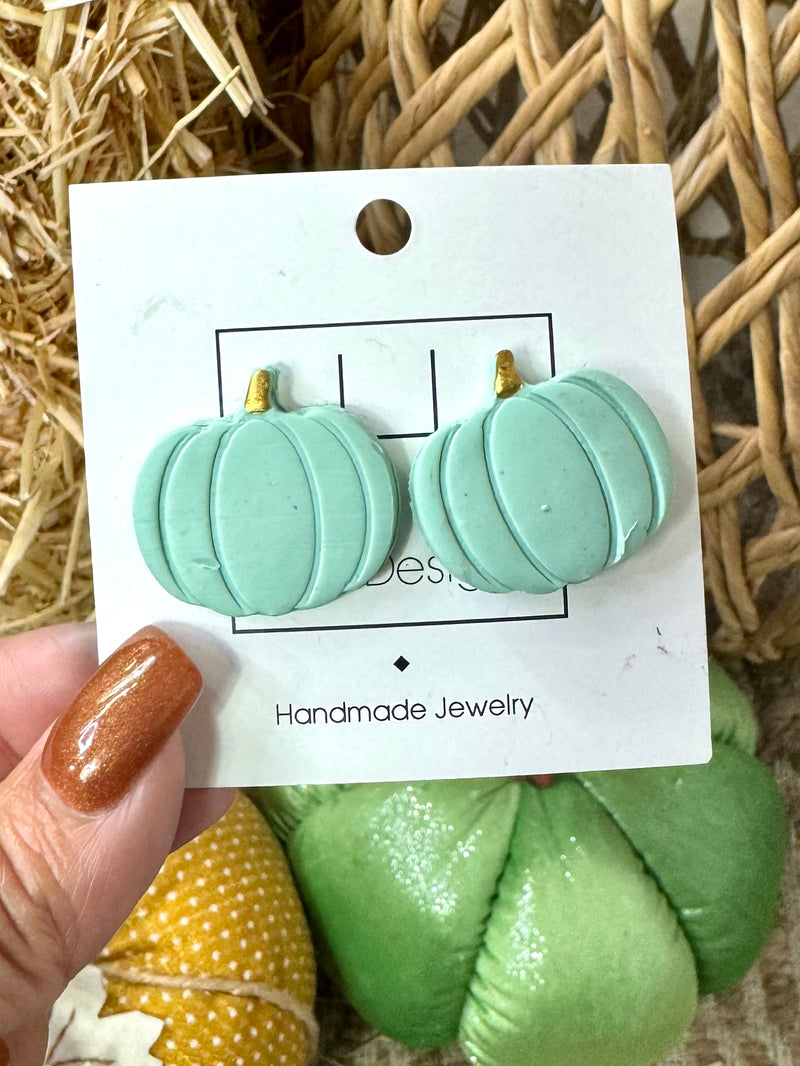 Hello Pumpkin Hart Designs Stud Earrings