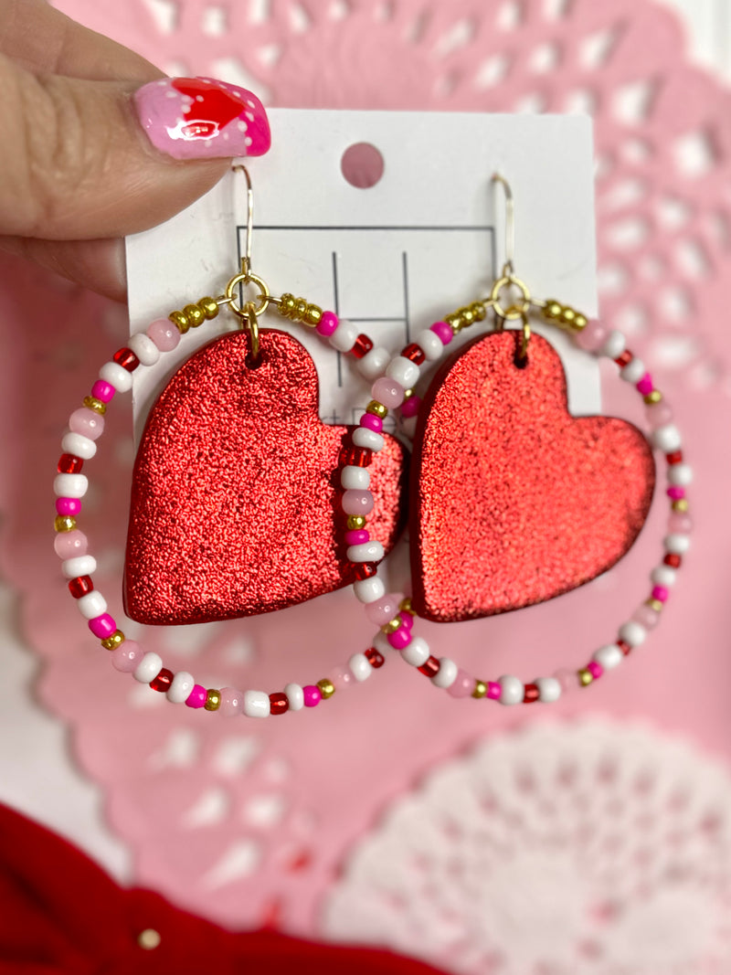 Hart Designs- Must Be Love Earrings