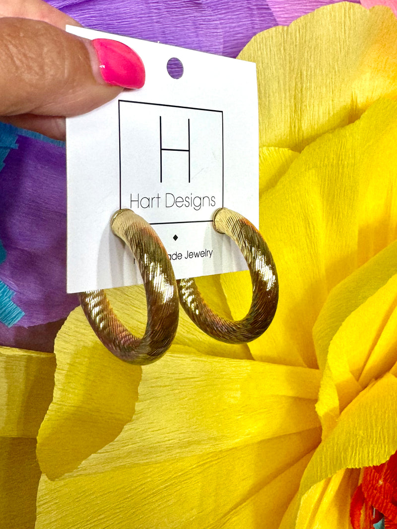 Hart Designs- Golden Goddess Hoops