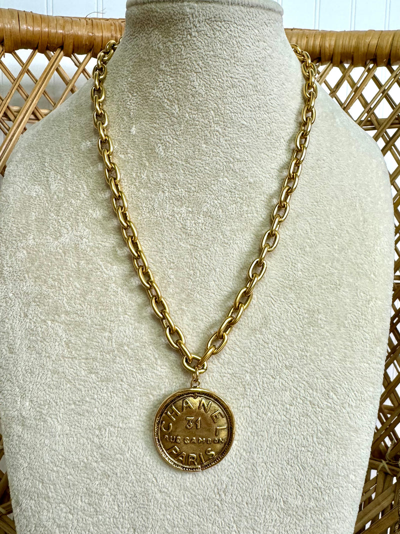 Yochi- Night In Paris Coin Necklace