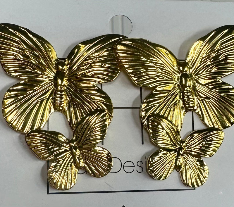 Hart Designs- Cart Charm Butterfly Earrings