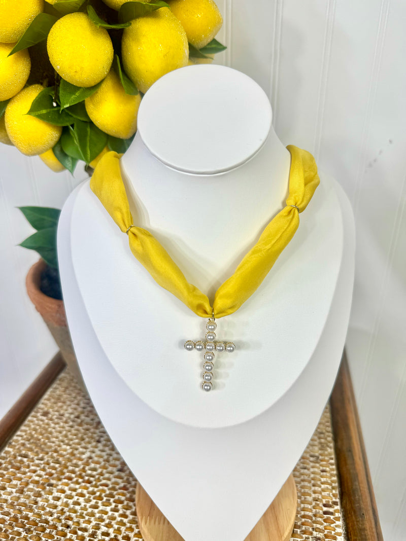 Hart Designs- Lemoncello Scarf Necklace