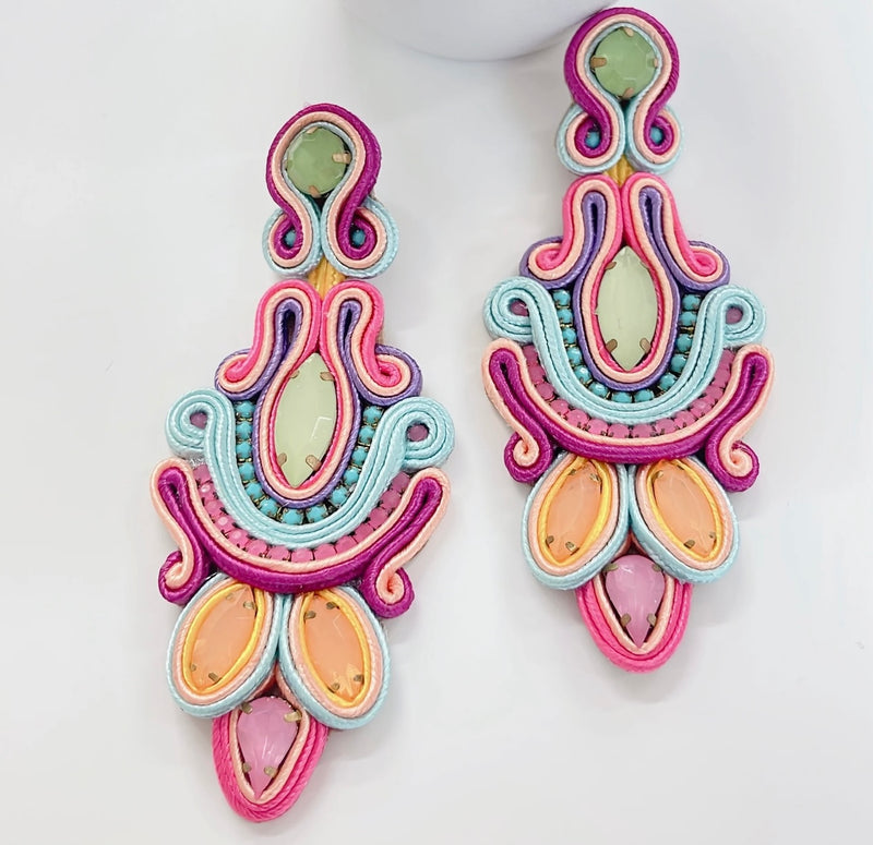 Clara Tahiti Beaded Earrings-Treasure Jewels