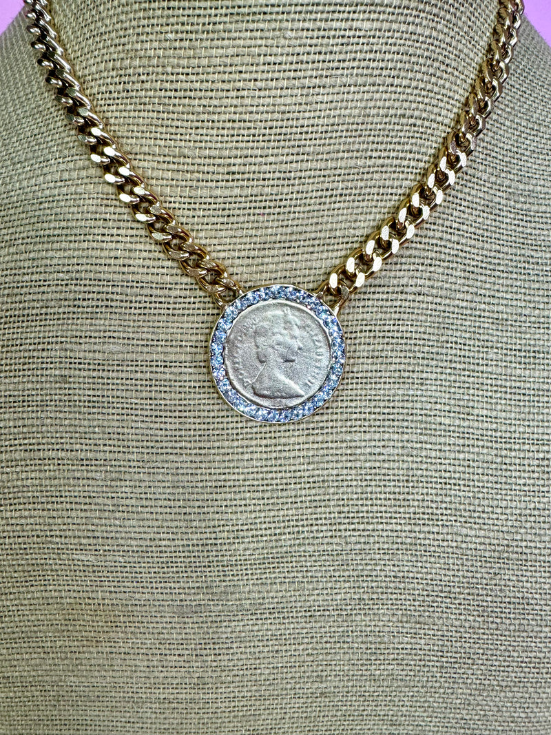 Yochi- Celeste Coin Necklace