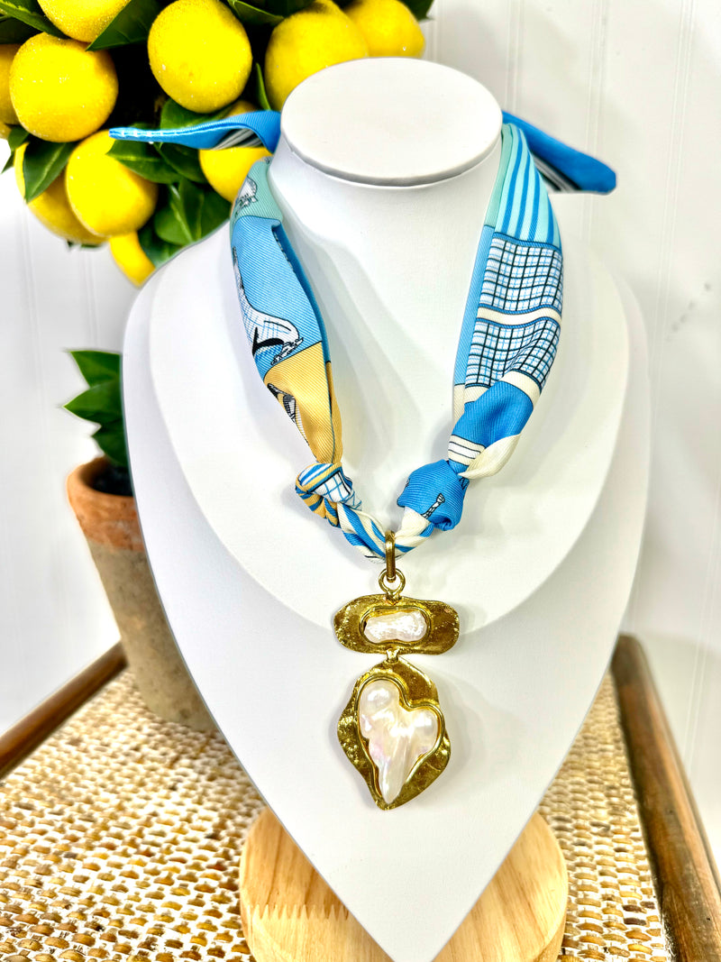 Sunset In Paris Scarf Necklace