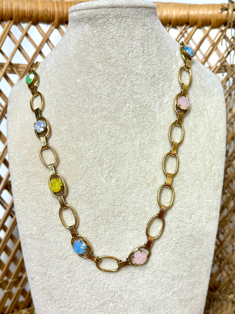 Yochi- Colors Of Spring Chain Necklace