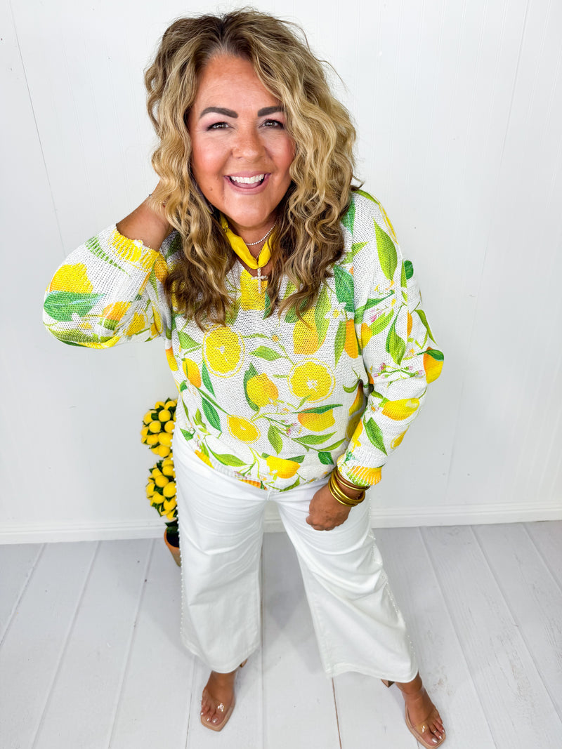 Lively Lemon Knit Top