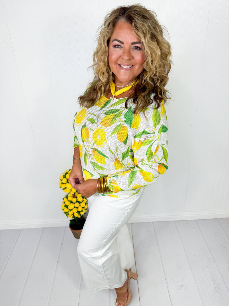 Lively Lemon Knit Top
