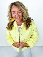 Lemon Squeeze Eyelet Jacket