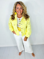 Lemon Squeeze Eyelet Jacket