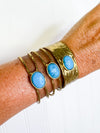 Hollywood Glam Turquoise Cuff Bracelet
