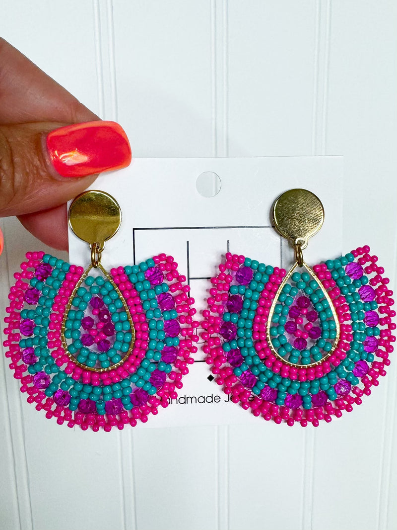 Hart Designs- Pink Punch Earrings