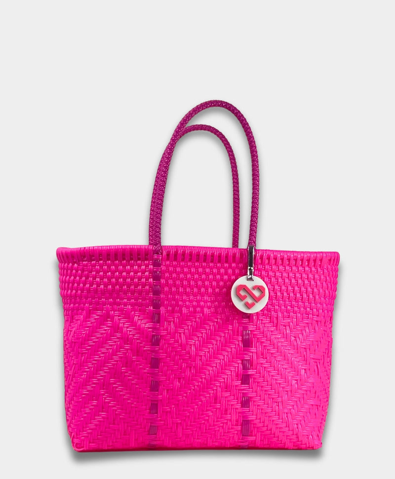 Maria Victoria - Glimmer Magenta Tote Bag Small