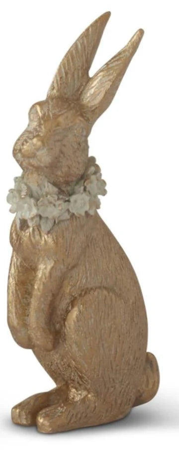 Gold Resin Easter Bunny- Left
